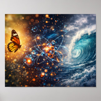 Poster Efeito Borboleta Teoria do Caos Pôster Abstrato