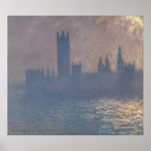 Poster Efeito da luz solar de Monet
