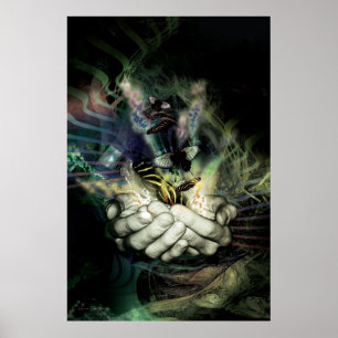 Póster efeito de borboleta 1