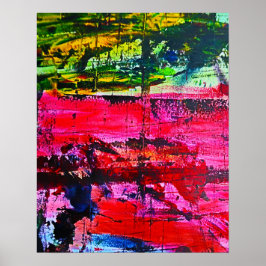 Poster Efeito de vidro calado, abstrato arte moderna vibr