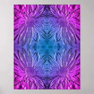 Poster Efeito esculpido Abstrato de Susan Flower de olhos