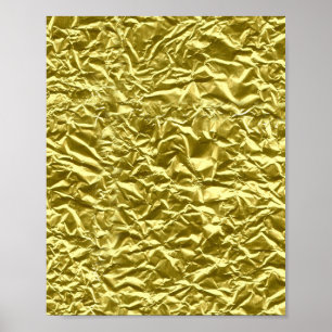 Poster Efeito personalizado de folha de ouro