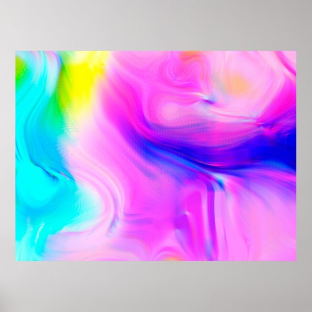 Poster Efeitos digitais. Fundo de abstrato de multicores. (Frente)