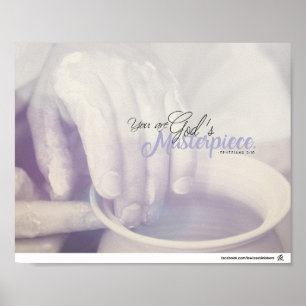 Póster Éfesianos 2:10 - Você é a obra-prima de Deus