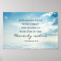 Efesianos 2:6 Deus nos criou com Cristo, Bíblia