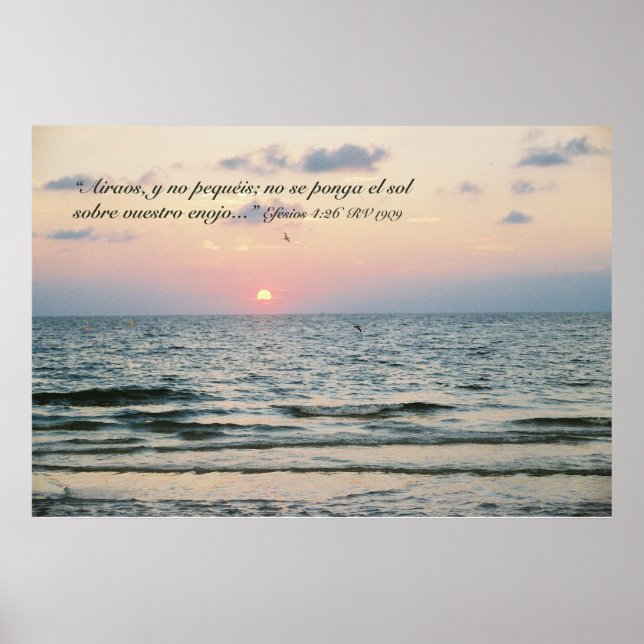 Póster Efesios 4:26 (Frente)