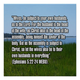 Póster Efésios 5:22-24 WEBU