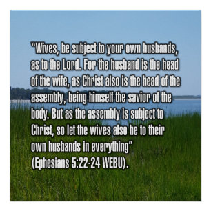 Póster Efésios 5:22-24 WEBU
