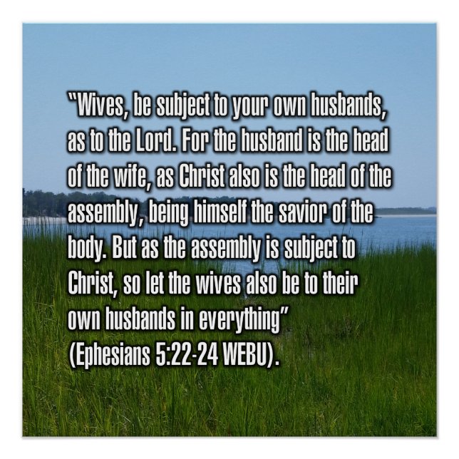 Póster Efésios 5:22-24 WEBU (Frente)