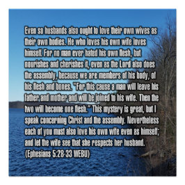 Póster Efésios 5:28-33 WEBU