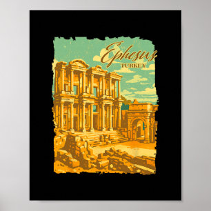 Poster Éfeso Turquia Viagem Viagem Encontre-me Em Éfeso S