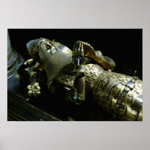 Póster Efígie de Edward o príncipe preto, 1376