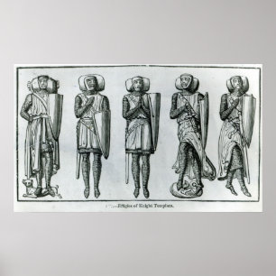 Poster Efígies do cavaleiro Templars