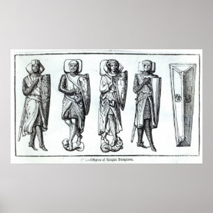 Póster Efígies dos cavaleiros Templars