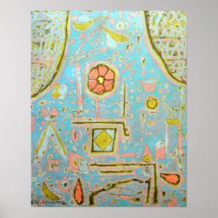 Póster Eflorescência de Paul Klee