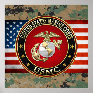 Póster EGA do USMC [edição especial] [3D]