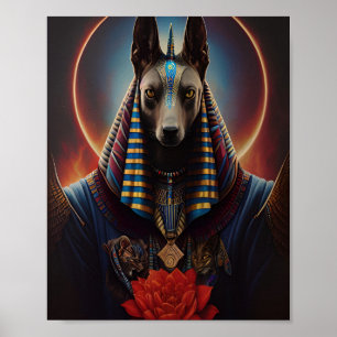 Poster Egípcio Deus Anubis