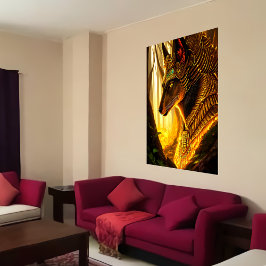 Poster Egípcio Deus Anubis | Arte AI