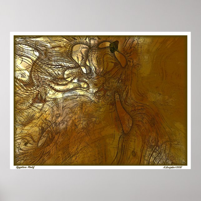 Póster Egípcio Motif (Frente)