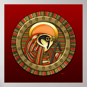Póster Egípcio Sun God Ra