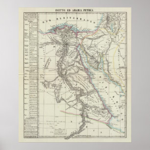 Póster Egipto e Arábia Saudita