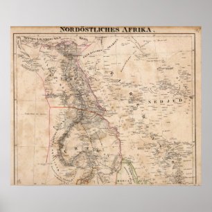 Póster Egipto, Sudão, África 2