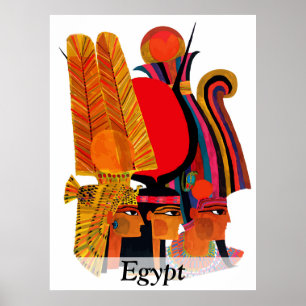 Poster Egito, Arte Tradicional, Viagem Vintage