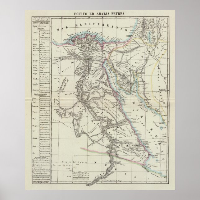 Póster Egito e Arábia Saudita (Frente)