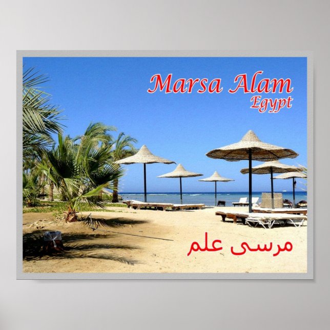 Poster Egito - Mar Vermelho - Marsa Alam - (Frente)