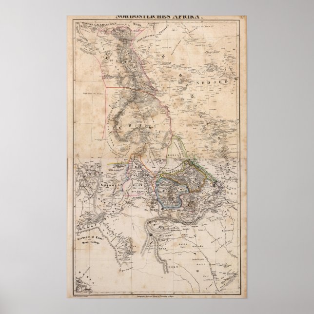 Poster Egito, Sudão, África (Frente)