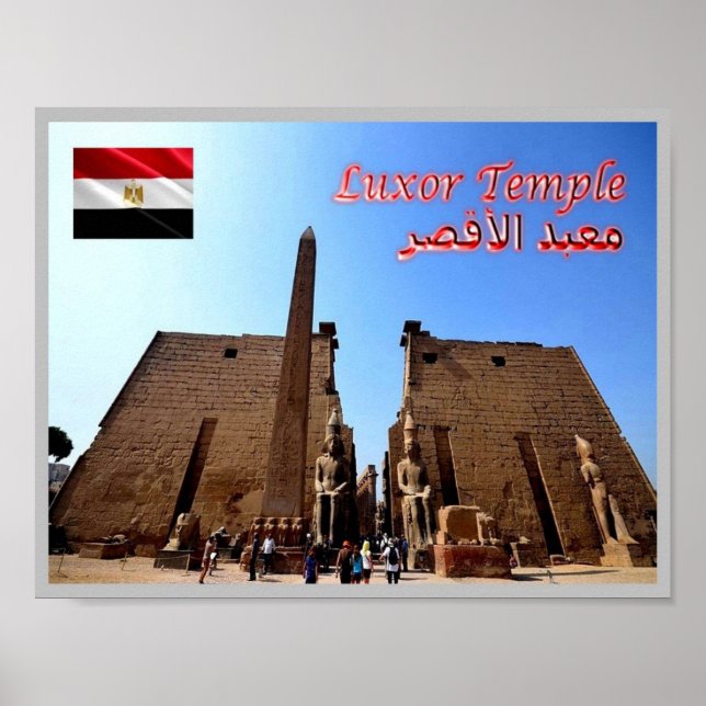 Poster Egito - Templo Luxor - (Frente)