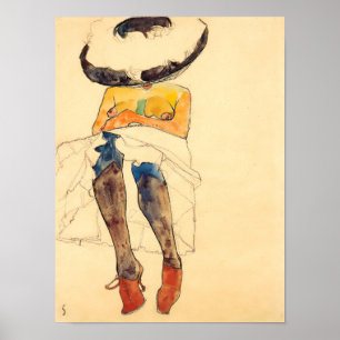 Poster Egon Schiele Trabalho de arte Reproduction