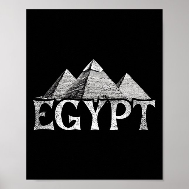 Poster Egypt Vacation Travel Pyramids  (Frente)