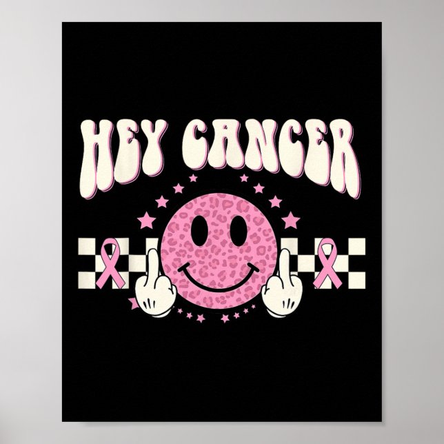 Poster Ei Cancer F U Consciência do Cancer da Mama (Frente)