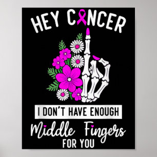 Poster Ei Cancer, não tenho dedos mediais suficientes par