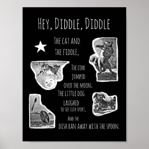 Poster Ei Diddle Diddle Diddle Nursery Rhyme