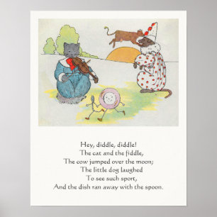 Poster Ei Diddle Diddle O Gato e o Rhyme Inativo