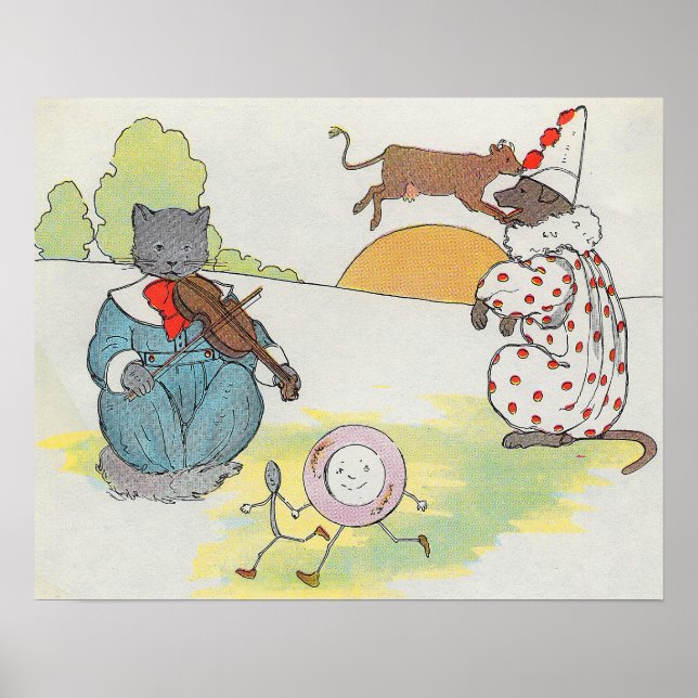 Poster Ei Diddle Diddle O Gato e o Rhyme Inativo (Frente)