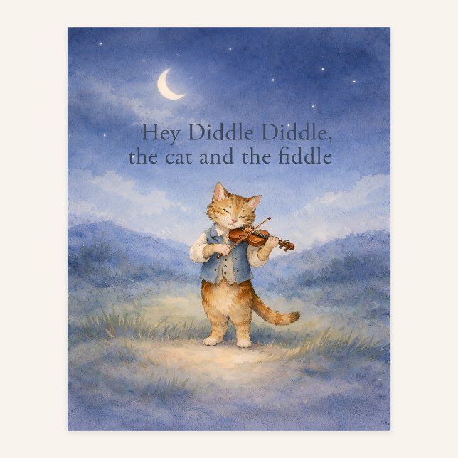 Poster Ei Diddle Diddle – O Gato e o Violino   (Criador carregado)
