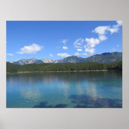 Poster Eibsee Alpes Baváricos