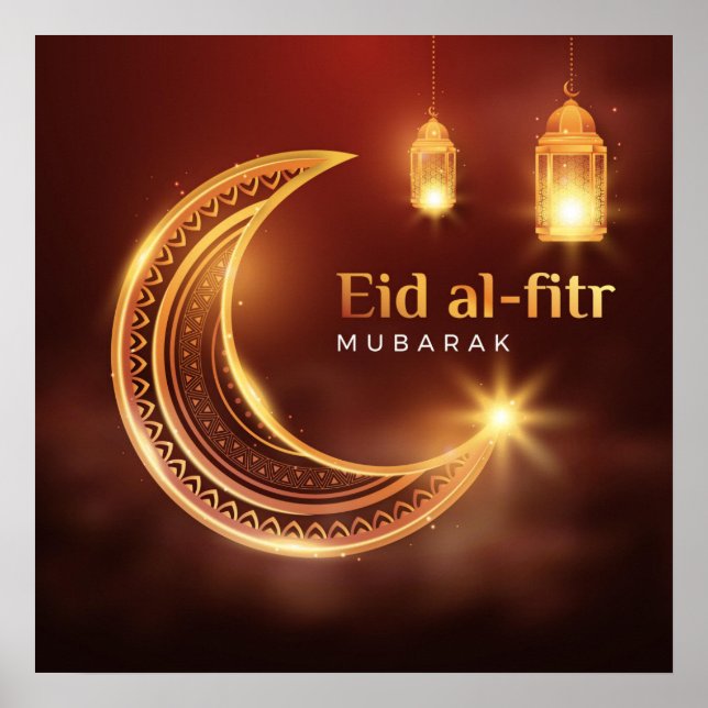 Poster Eid Al-Fitr Mubarak (Frente)