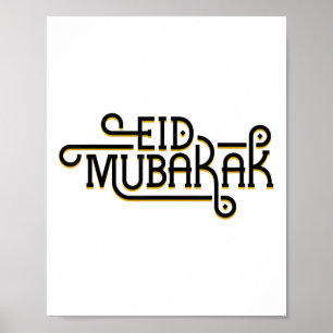 Poster Eid Mubarak Eid Al Fitr Feriados Islâmicos Ha