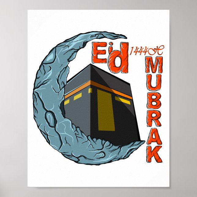 Poster Eid muçulmano (Frente)