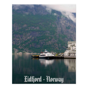 Póster Eidfjord - Poster Perfeito de 20" x 25" na Noruega