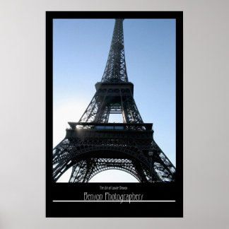Póster Eifel Tower-Paris, França