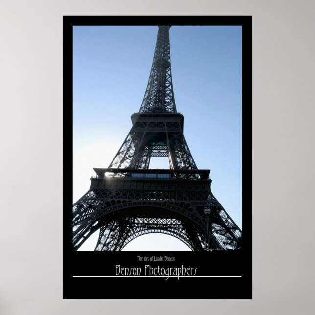 Póster Eifel Tower-Paris, França (Frente)