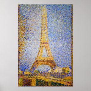 Póster Eiffel Tower, Paris France por Seurat