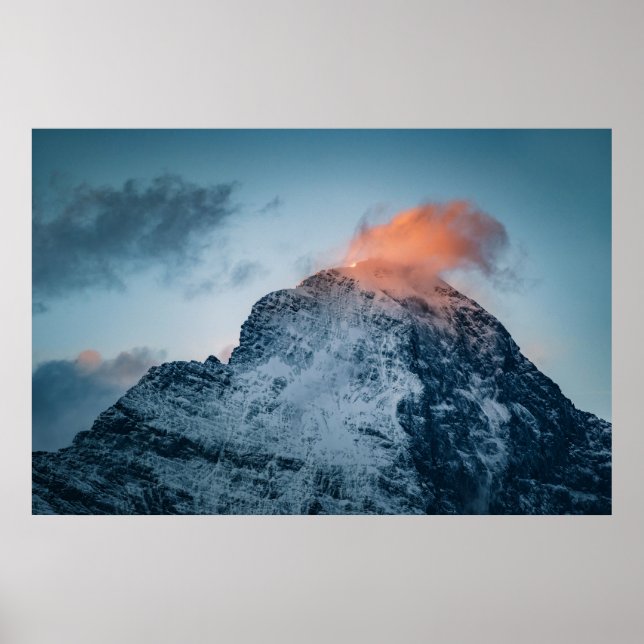 Poster Eiger de manhã - Suiça (Frente)