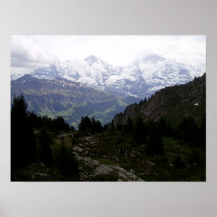 Poster Eiger, Mönch e Jungfrau Mountain -