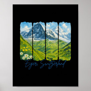 Poster Eiger Suíça Viagem Viagem Encontre-me No Eiger